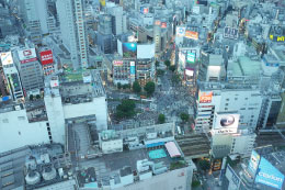 渋谷　センター街俯瞰