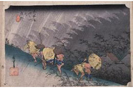 Fifty-three Stages of the Tokaido Highway/Shono-juku Station
Provided by: ColBase