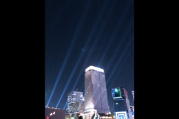 NIGHT SYNC YOKOHAMA　特別演出（サーチライト）